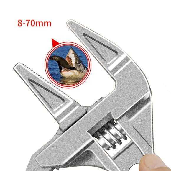 High Quality Alloy Adjustable Wide Jaw Spanner Tool Large for Bathroom Nut Openi - Picture 11 of 13